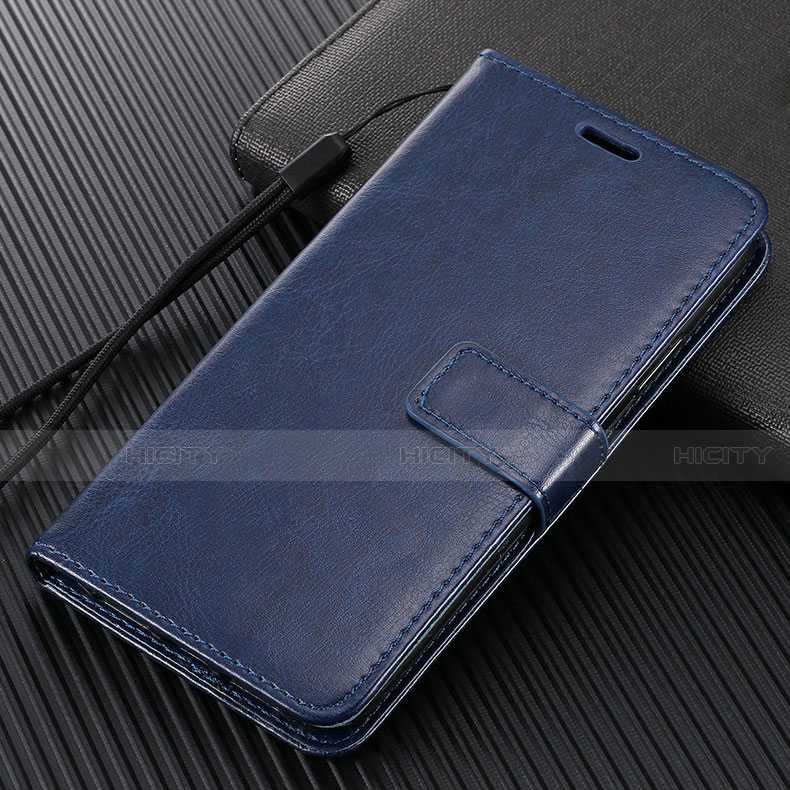 Coque Portefeuille Livre Cuir Etui Clapet T07 pour Huawei Honor V30 Pro 5G Bleu Plus