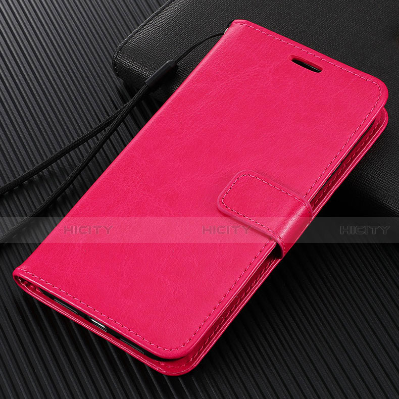 Coque Portefeuille Livre Cuir Etui Clapet T07 pour Huawei Honor V30 Pro 5G Rose Rouge Plus