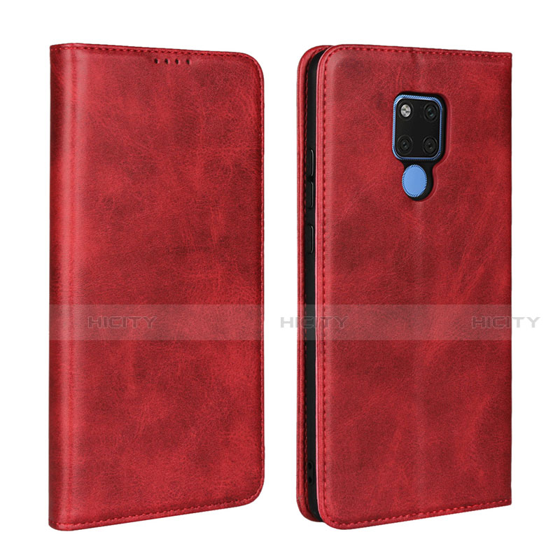 Coque Portefeuille Livre Cuir Etui Clapet T07 pour Huawei Mate 20 X 5G Rouge Plus