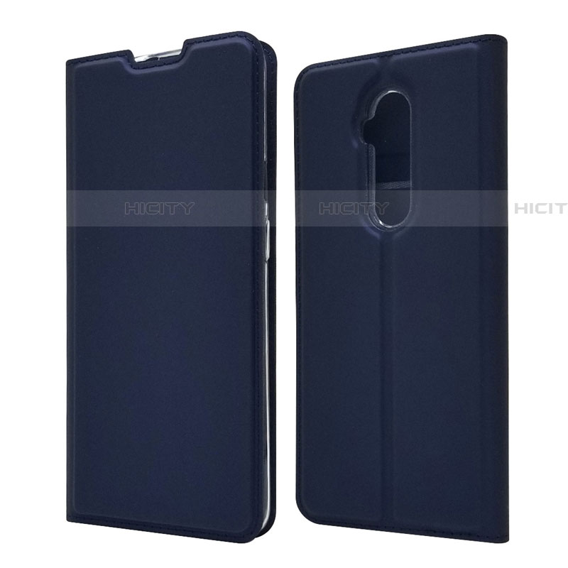 Coque Portefeuille Livre Cuir Etui Clapet T07 pour OnePlus 7T Pro Bleu Plus