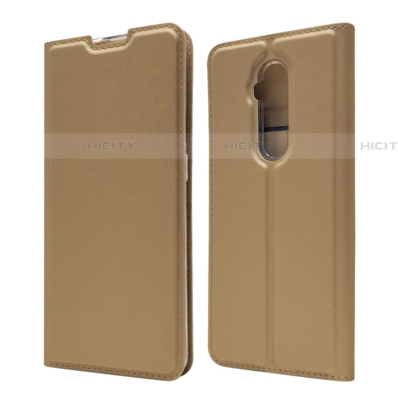 Coque Portefeuille Livre Cuir Etui Clapet T07 pour OnePlus 7T Pro Or Plus