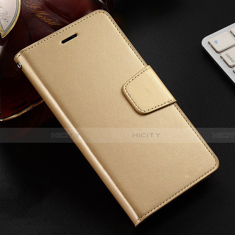 Coque Portefeuille Livre Cuir Etui Clapet T07 pour Oppo R15X Or Plus