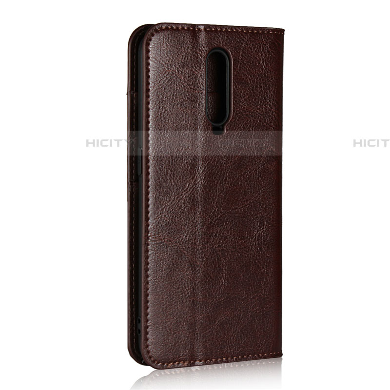 Coque Portefeuille Livre Cuir Etui Clapet T07 pour Oppo RX17 Pro Marron Plus