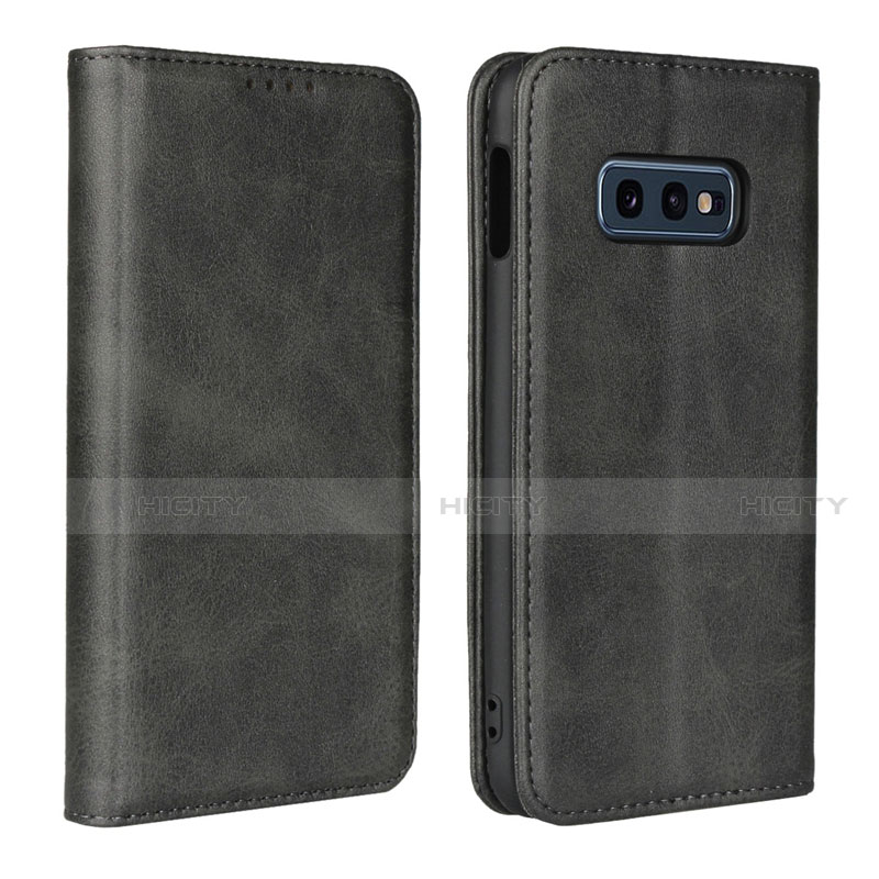 Coque Portefeuille Livre Cuir Etui Clapet T07 pour Samsung Galaxy S10e Noir Plus