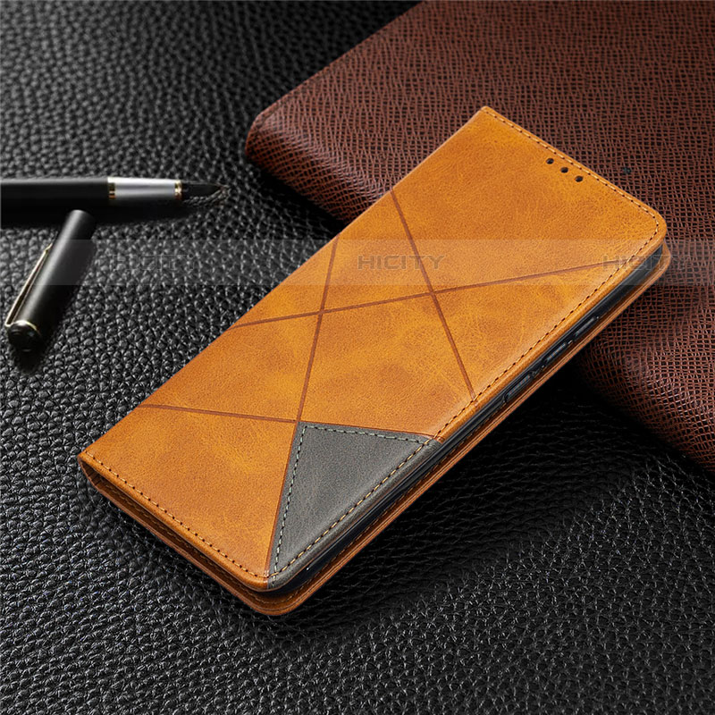 Coque Portefeuille Livre Cuir Etui Clapet T07 pour Xiaomi Redmi 9i Orange Plus