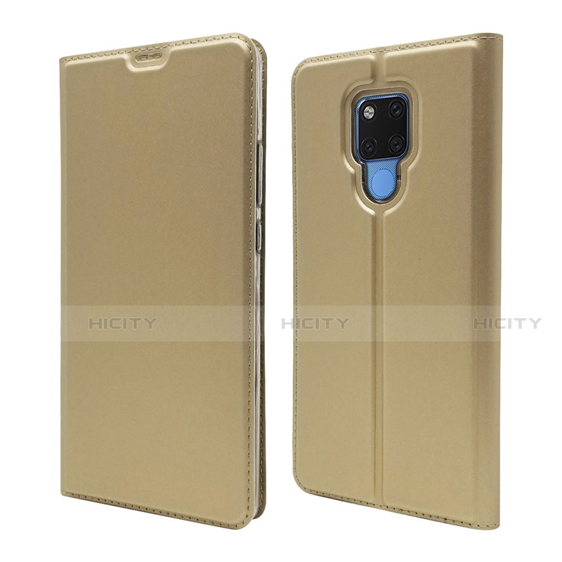 Coque Portefeuille Livre Cuir Etui Clapet T08 pour Huawei Mate 20 X 5G Or Plus