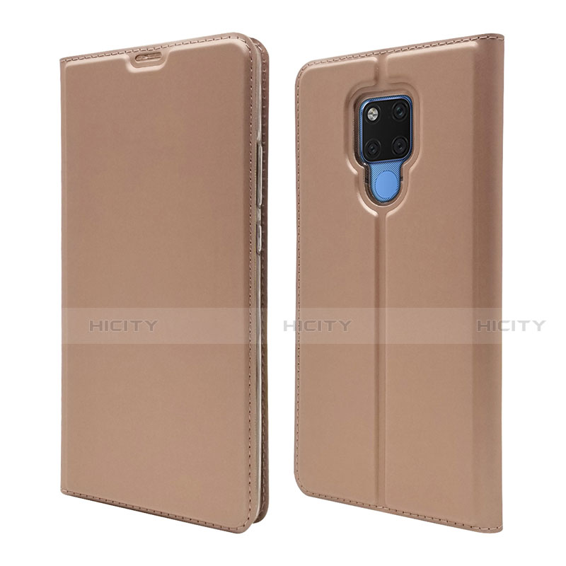 Coque Portefeuille Livre Cuir Etui Clapet T08 pour Huawei Mate 20 X 5G Or Rose Plus