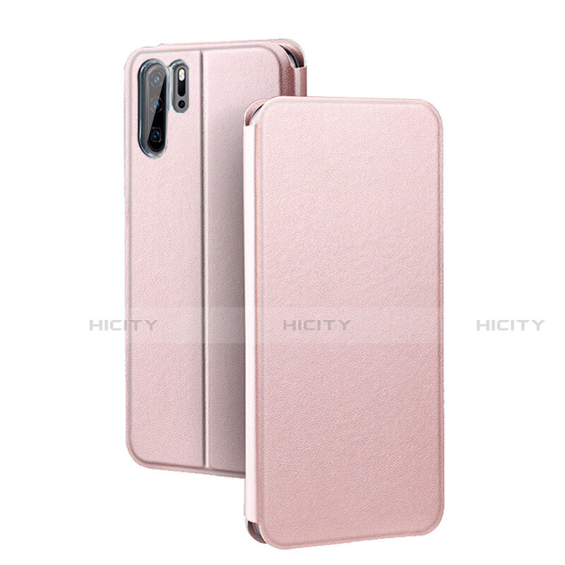 Coque Portefeuille Livre Cuir Etui Clapet T08 pour Huawei P30 Pro New Edition Or Rose Plus