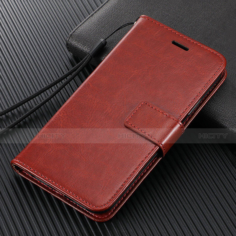 Coque Portefeuille Livre Cuir Etui Clapet T08 pour Oppo Find X2 Marron Plus