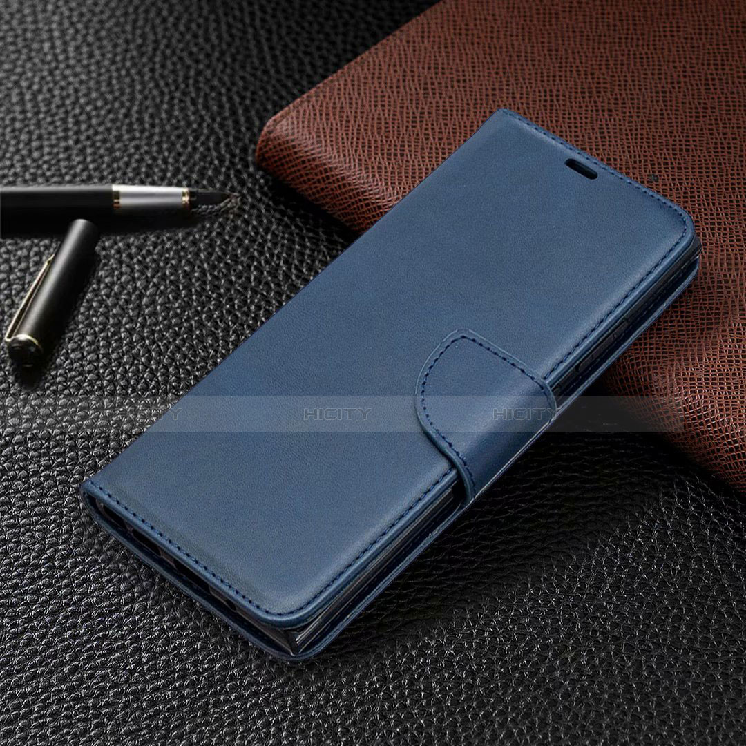 Coque Portefeuille Livre Cuir Etui Clapet T08 pour Samsung Galaxy Note 20 Ultra 5G Bleu Plus