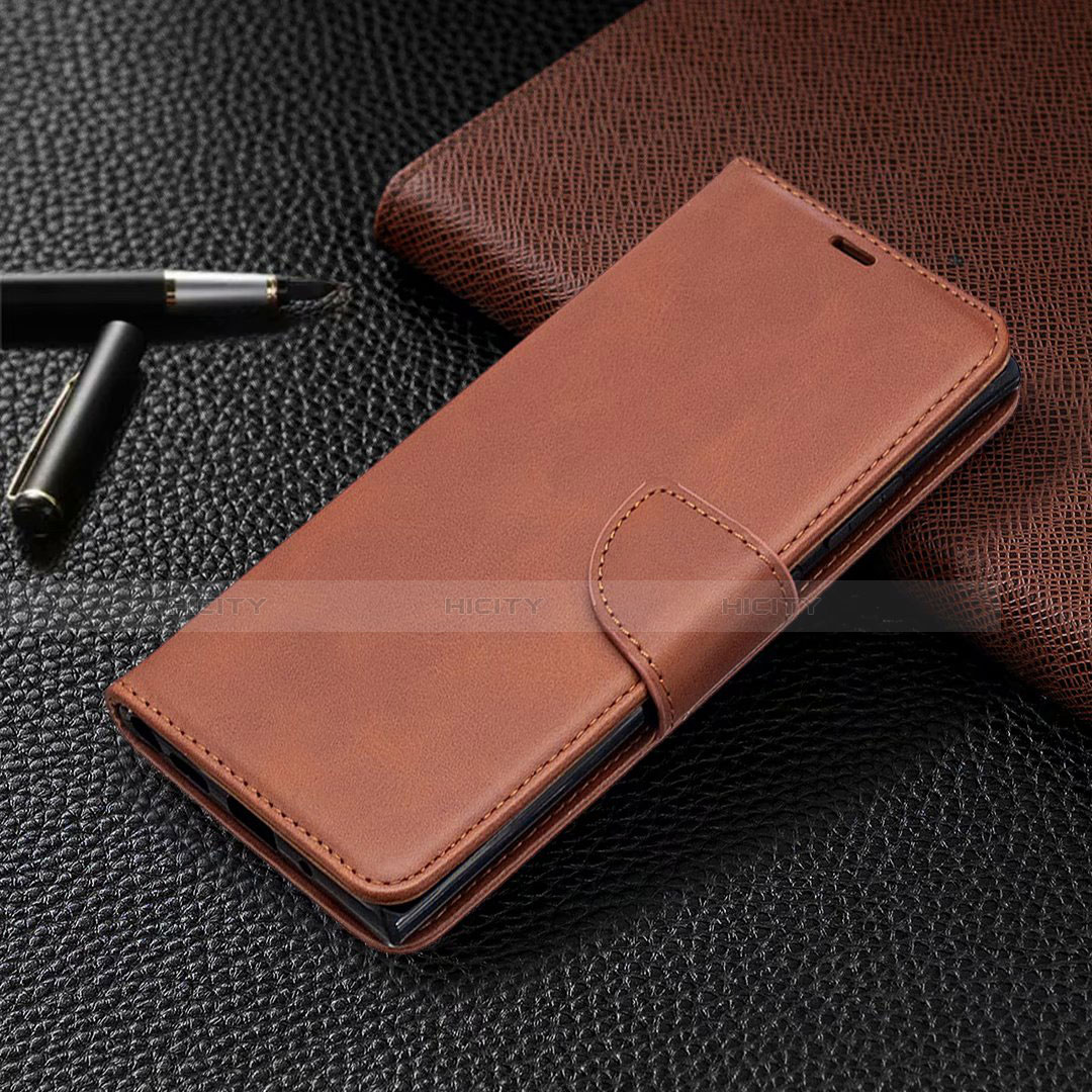 Coque Portefeuille Livre Cuir Etui Clapet T08 pour Samsung Galaxy Note 20 Ultra 5G Marron Plus