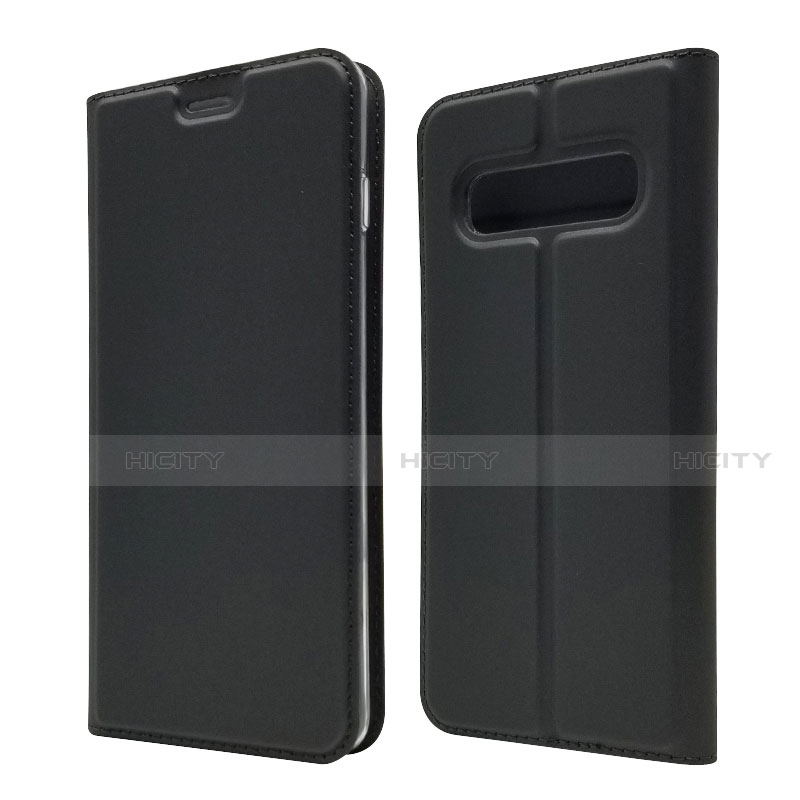 Coque Portefeuille Livre Cuir Etui Clapet T08 pour Samsung Galaxy S10 5G Noir Plus