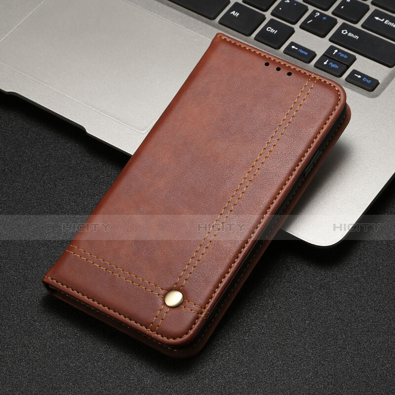 Coque Portefeuille Livre Cuir Etui Clapet T08 pour Xiaomi Mi A3 Marron Plus