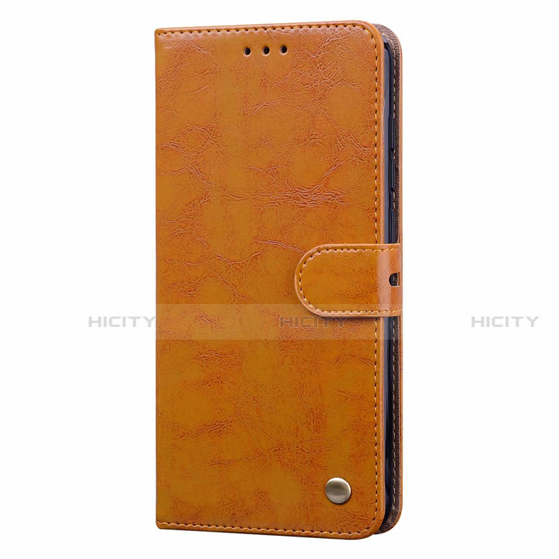 Coque Portefeuille Livre Cuir Etui Clapet T08 pour Xiaomi Redmi 10X 4G Orange Plus