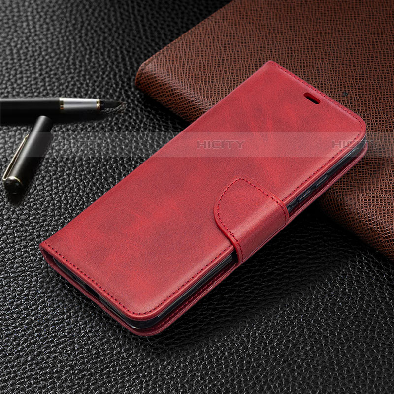 Coque Portefeuille Livre Cuir Etui Clapet T08 pour Xiaomi Redmi 9A Rouge Plus