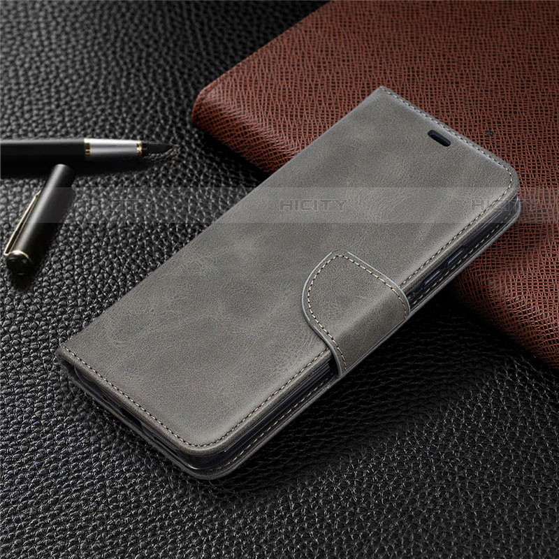 Coque Portefeuille Livre Cuir Etui Clapet T08 pour Xiaomi Redmi 9AT Gris Plus