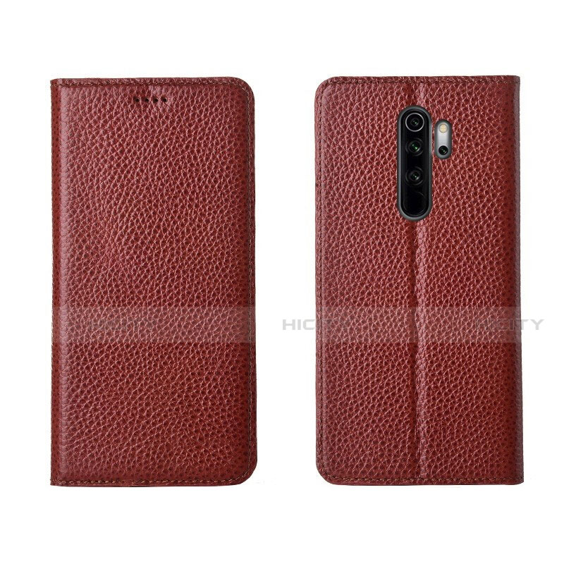 Coque Portefeuille Livre Cuir Etui Clapet T08 pour Xiaomi Redmi Note 8 Pro Marron Plus