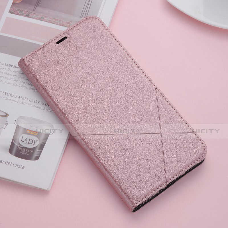 Coque Portefeuille Livre Cuir Etui Clapet T09 pour Huawei Mate 20 Or Rose Plus