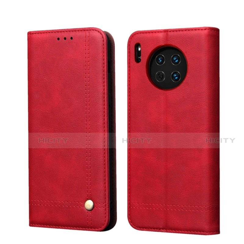 Coque Portefeuille Livre Cuir Etui Clapet T09 pour Huawei Mate 30 5G Rouge Plus