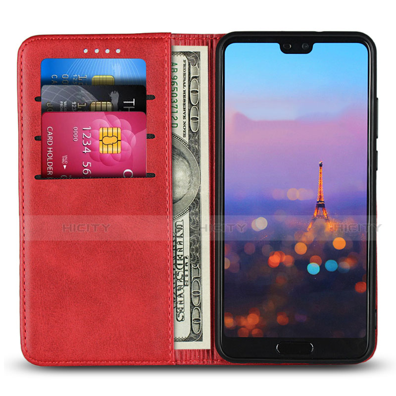 Coque Portefeuille Livre Cuir Etui Clapet T09 pour Huawei P20 Plus