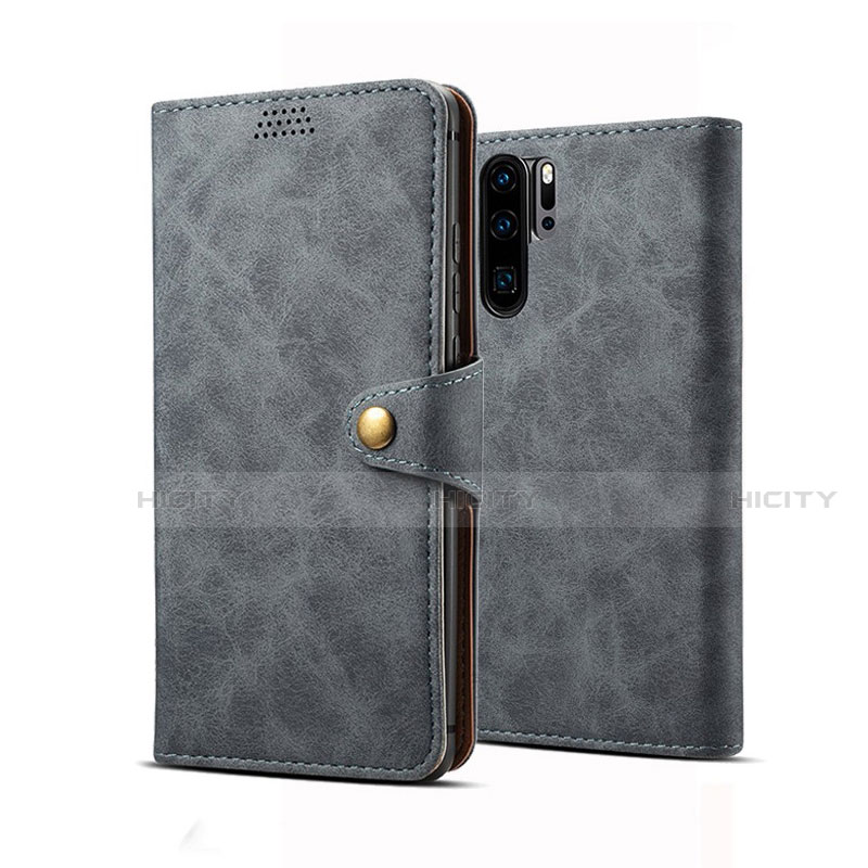 Coque Portefeuille Livre Cuir Etui Clapet T09 pour Huawei P30 Pro New Edition Noir Plus