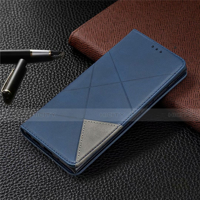 Coque Portefeuille Livre Cuir Etui Clapet T09 pour Samsung Galaxy Note 20 Ultra 5G Bleu Plus