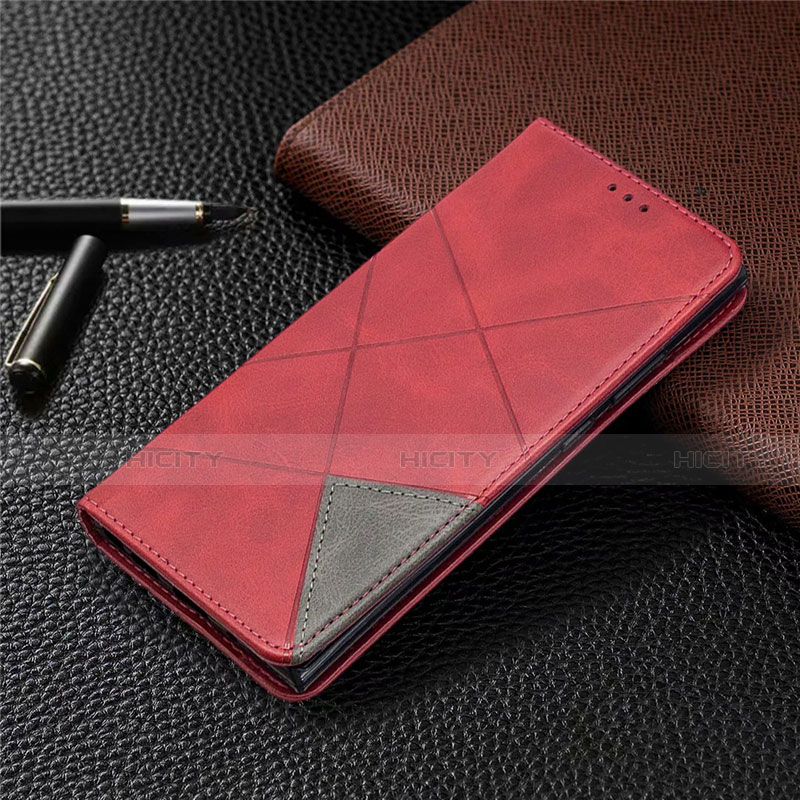 Coque Portefeuille Livre Cuir Etui Clapet T09 pour Samsung Galaxy Note 20 Ultra 5G Rouge Plus