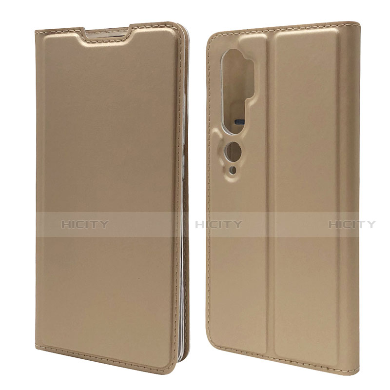 Coque Portefeuille Livre Cuir Etui Clapet T09 pour Xiaomi Mi Note 10 Pro Or Plus