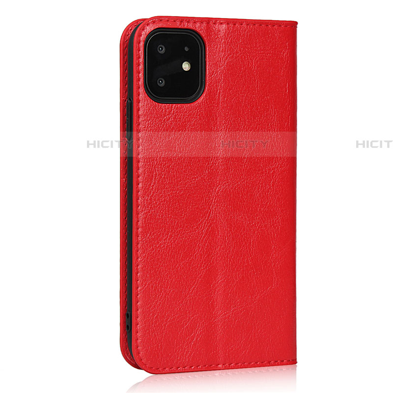 Coque Portefeuille Livre Cuir Etui Clapet T10 pour Apple iPhone 11 Rouge Plus