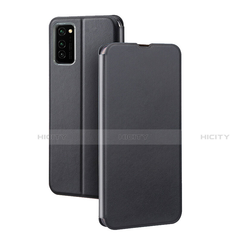 Coque Portefeuille Livre Cuir Etui Clapet T10 pour Huawei Honor V30 5G Noir Plus