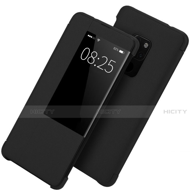 Coque Portefeuille Livre Cuir Etui Clapet T10 pour Huawei Mate 20 X 5G Noir Plus