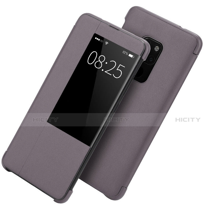 Coque Portefeuille Livre Cuir Etui Clapet T10 pour Huawei Mate 20 X 5G Violet Plus