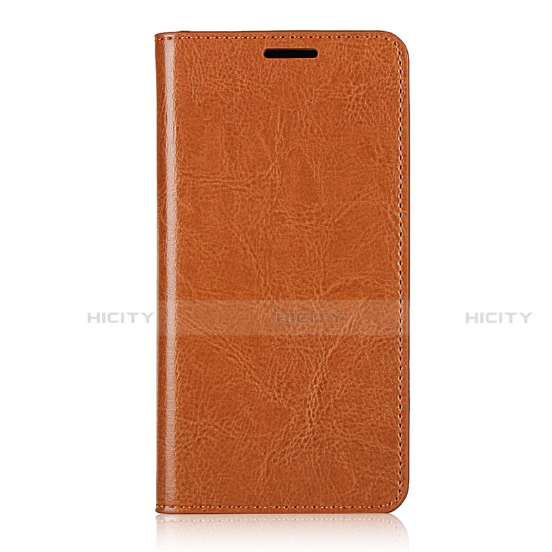 Coque Portefeuille Livre Cuir Etui Clapet T10 pour Huawei P40 Orange Plus