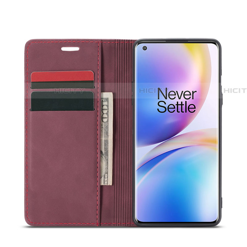 Coque Portefeuille Livre Cuir Etui Clapet T10 pour OnePlus 8 Pro Plus