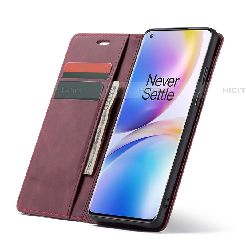 Coque Portefeuille Livre Cuir Etui Clapet T10 pour OnePlus 8 Pro Plus