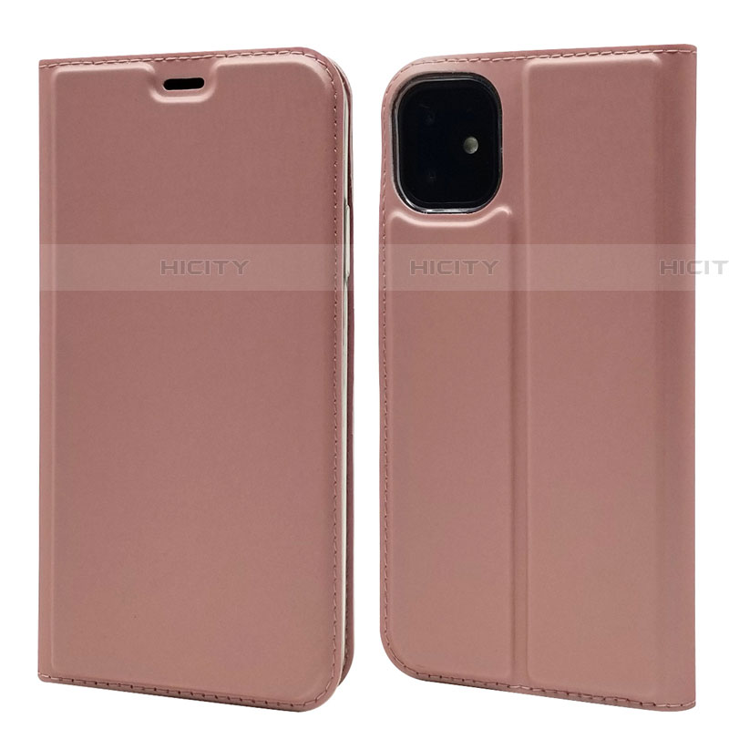 Coque Portefeuille Livre Cuir Etui Clapet T11 pour Apple iPhone 11 Or Rose Plus