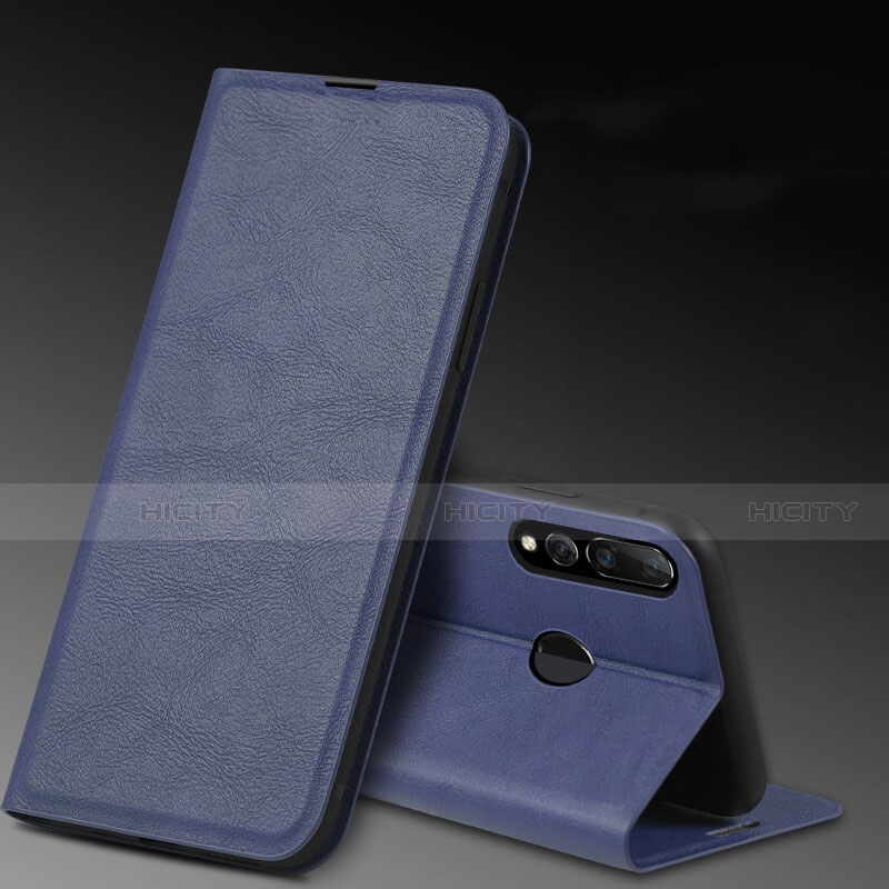 Coque Portefeuille Livre Cuir Etui Clapet T11 pour Huawei Honor 10i Bleu Plus