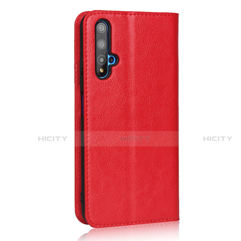 Coque Portefeuille Livre Cuir Etui Clapet T11 pour Huawei Honor 20S Rouge Plus