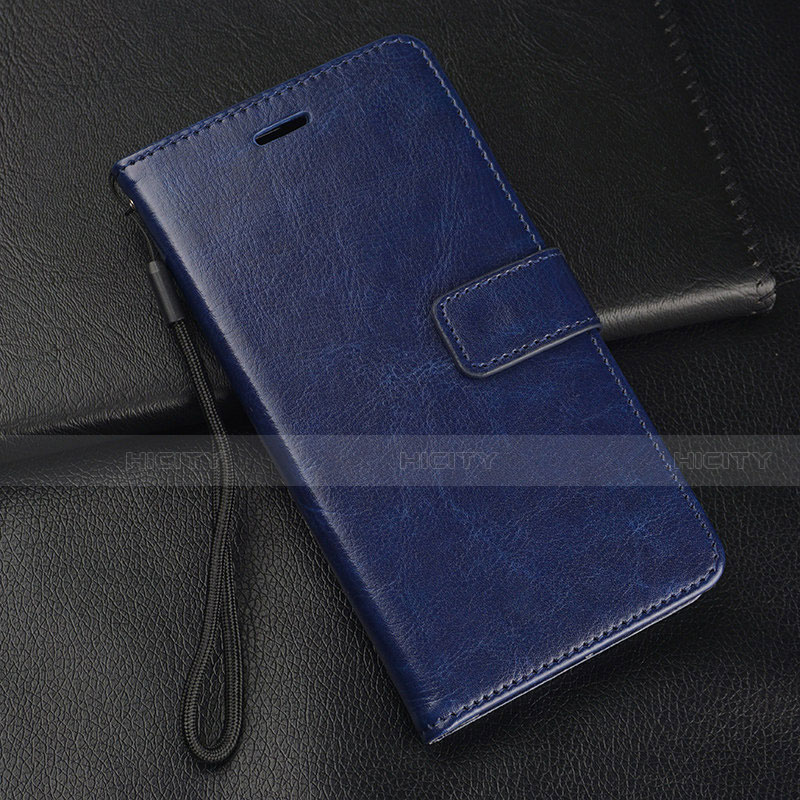 Coque Portefeuille Livre Cuir Etui Clapet T11 pour Huawei Honor V20 Bleu Plus