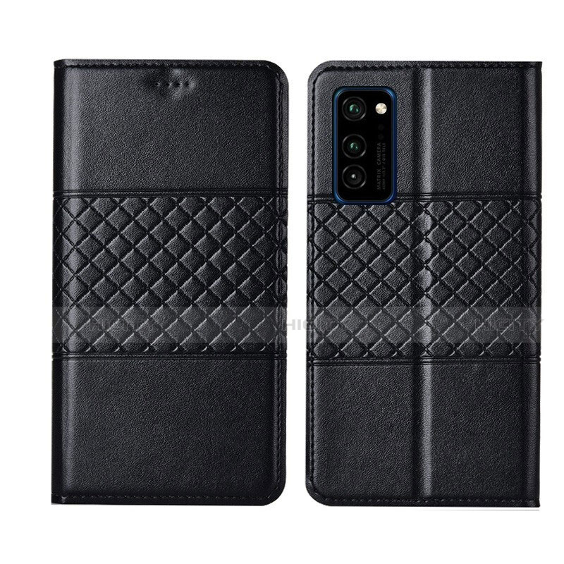 Coque Portefeuille Livre Cuir Etui Clapet T11 pour Huawei Honor V30 5G Noir Plus