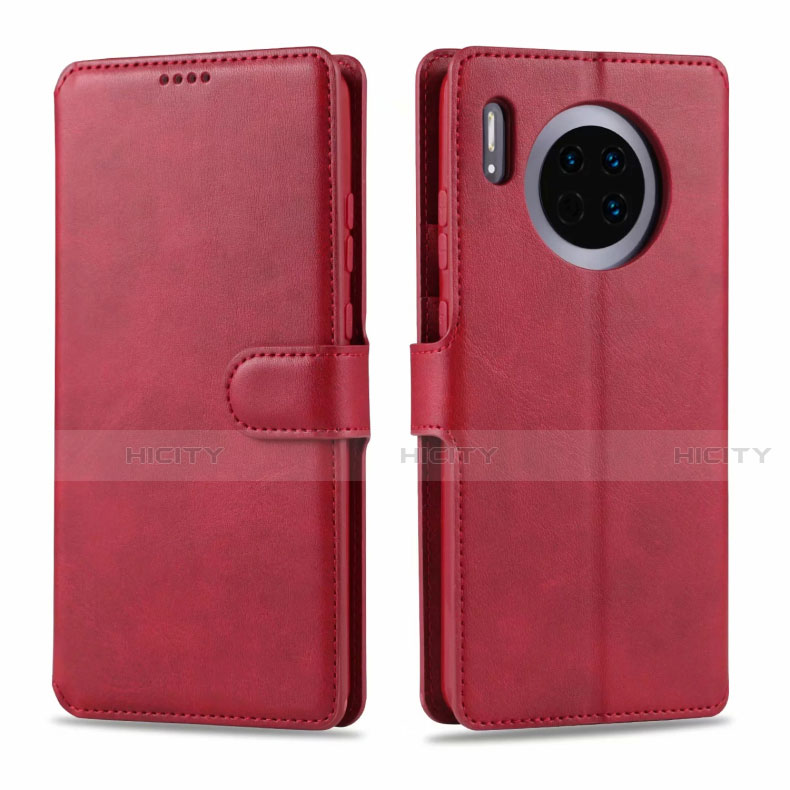 Coque Portefeuille Livre Cuir Etui Clapet T11 pour Huawei Mate 30 5G Rouge Plus