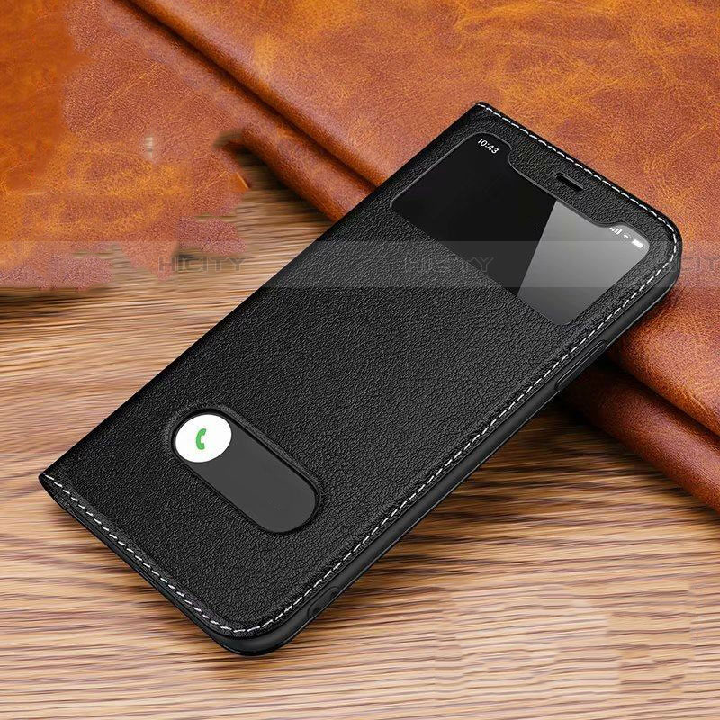 Coque Portefeuille Livre Cuir Etui Clapet T12 pour Apple iPhone 11 Noir Plus