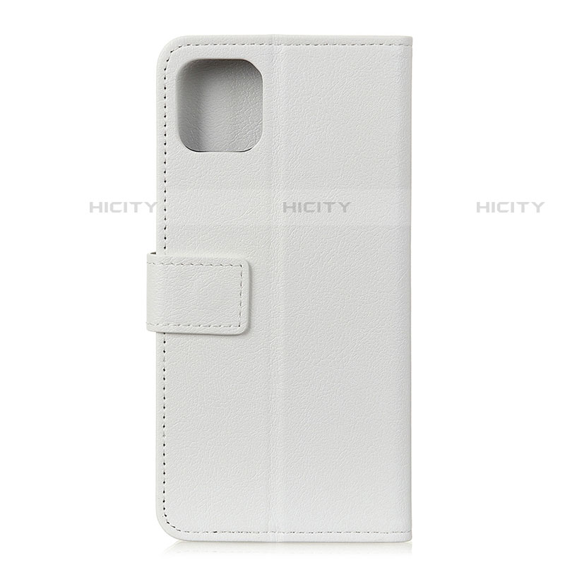 Coque Portefeuille Livre Cuir Etui Clapet T12 pour Xiaomi Mi 11 5G Blanc Plus