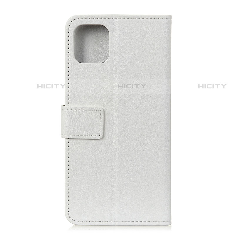 Coque Portefeuille Livre Cuir Etui Clapet T12 pour Xiaomi Mi 11 Lite 4G Blanc Plus