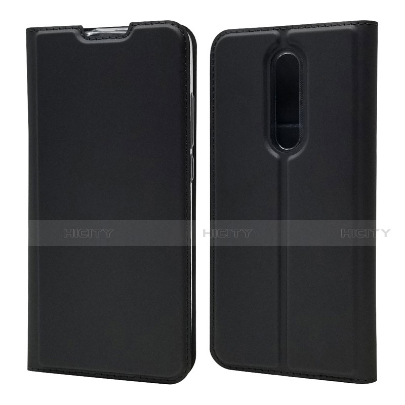 Coque Portefeuille Livre Cuir Etui Clapet T12 pour Xiaomi Mi 9T Noir Plus