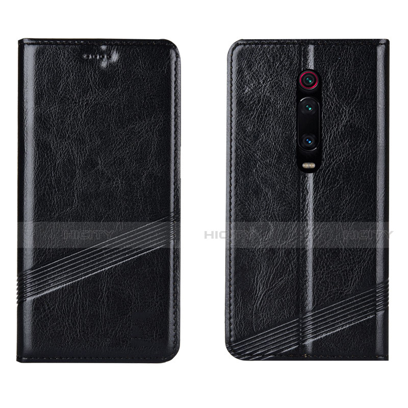 Coque Portefeuille Livre Cuir Etui Clapet T14 pour Xiaomi Mi 9T Noir Plus