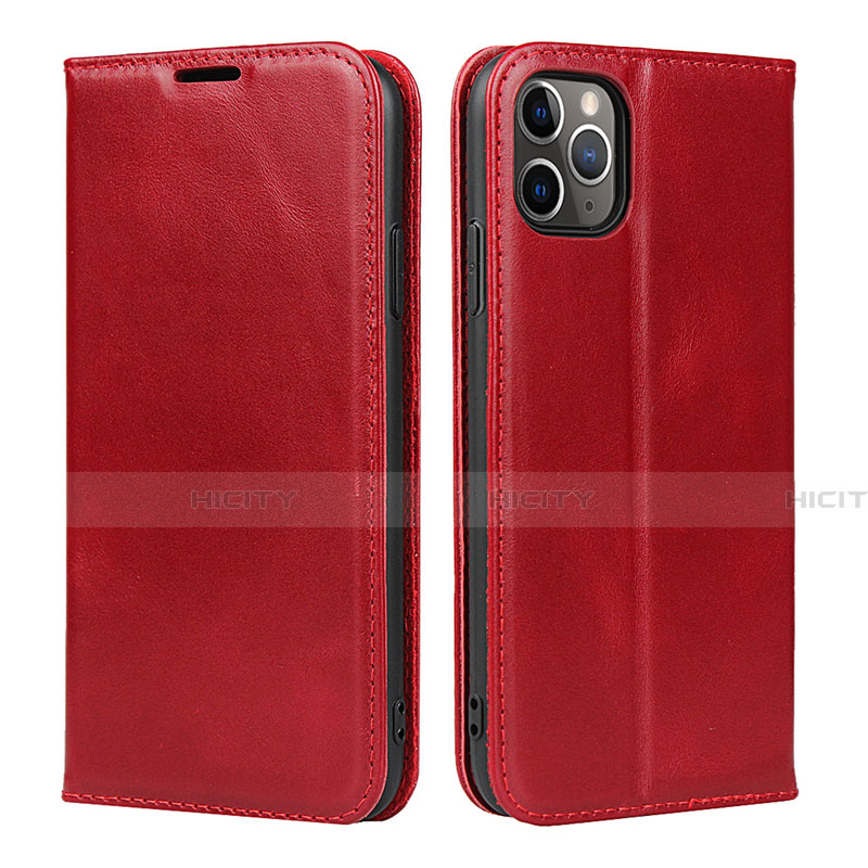 Coque Portefeuille Livre Cuir Etui Clapet T15 pour Apple iPhone 11 Pro Rouge Plus