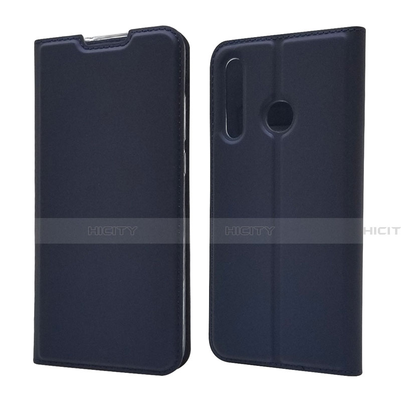 Coque Portefeuille Livre Cuir Etui Clapet T15 pour Huawei Honor 20E Bleu Plus