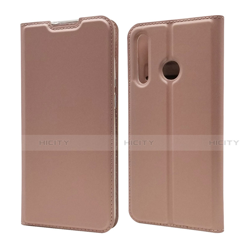 Coque Portefeuille Livre Cuir Etui Clapet T15 pour Huawei P Smart+ Plus (2019) Or Rose Plus