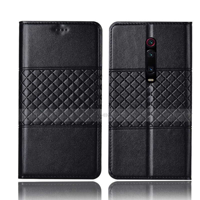 Coque Portefeuille Livre Cuir Etui Clapet T15 pour Xiaomi Mi 9T Pro Noir Plus